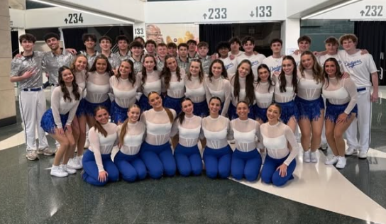 The MSU Greek Week team together after competition